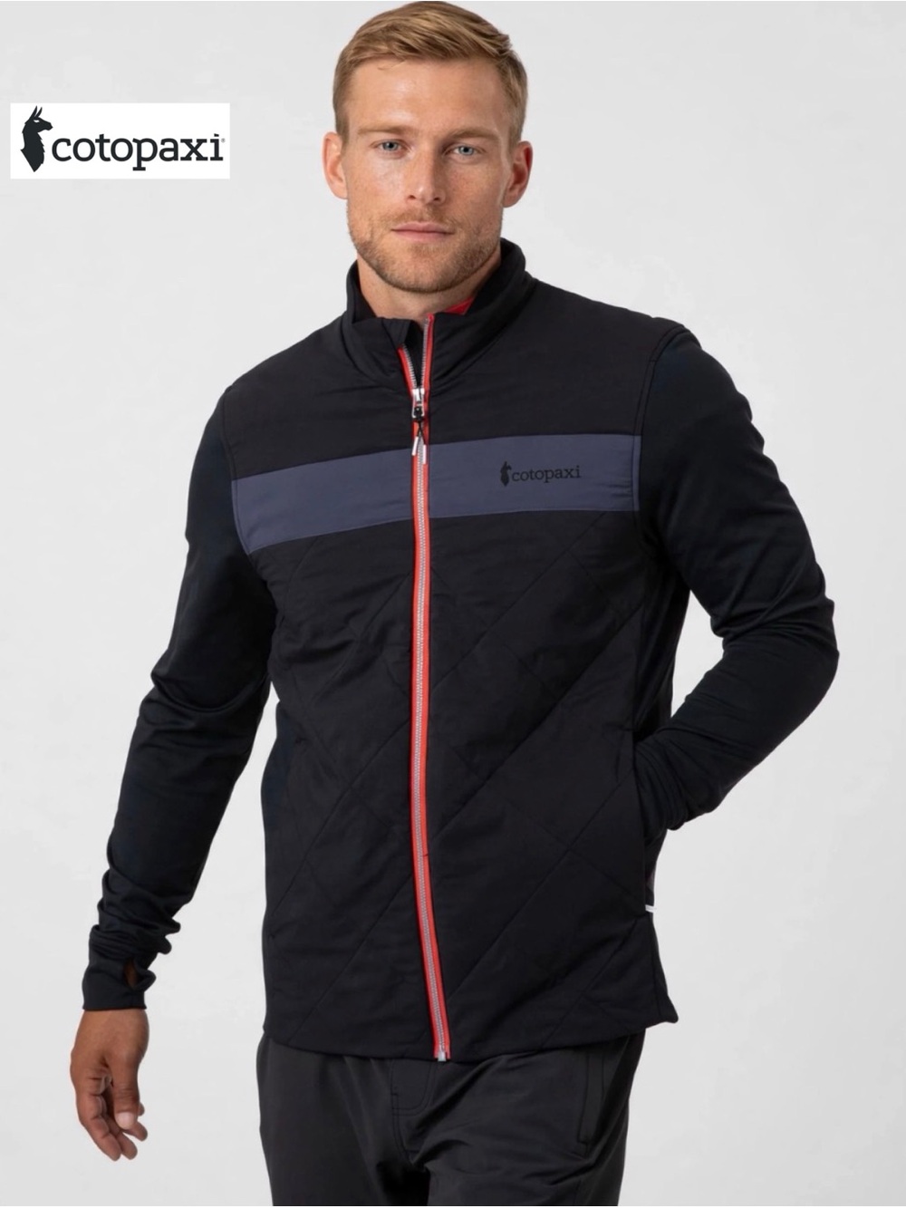 Cotopaxi Monte Hybrid Jacket Men's M Polartec Alpha Black CPXQE415M Outdoor